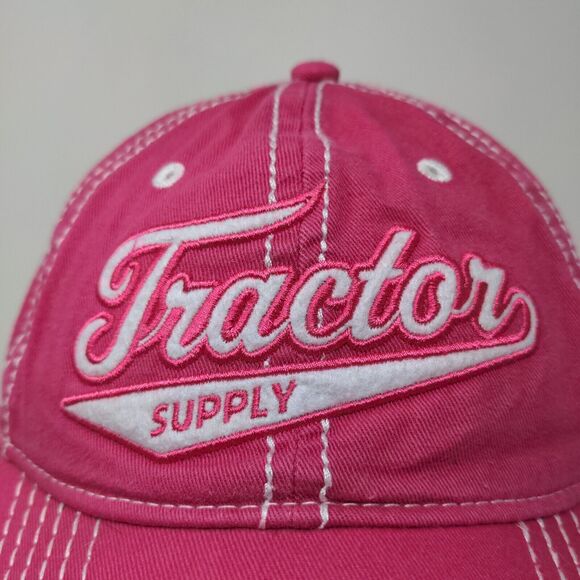Tractor Supply Women's Slideback Hat Pink OSFM Embroidered Logo - Picture 4 of 11